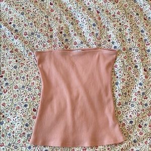 Ribbed spaghetti strap tank top